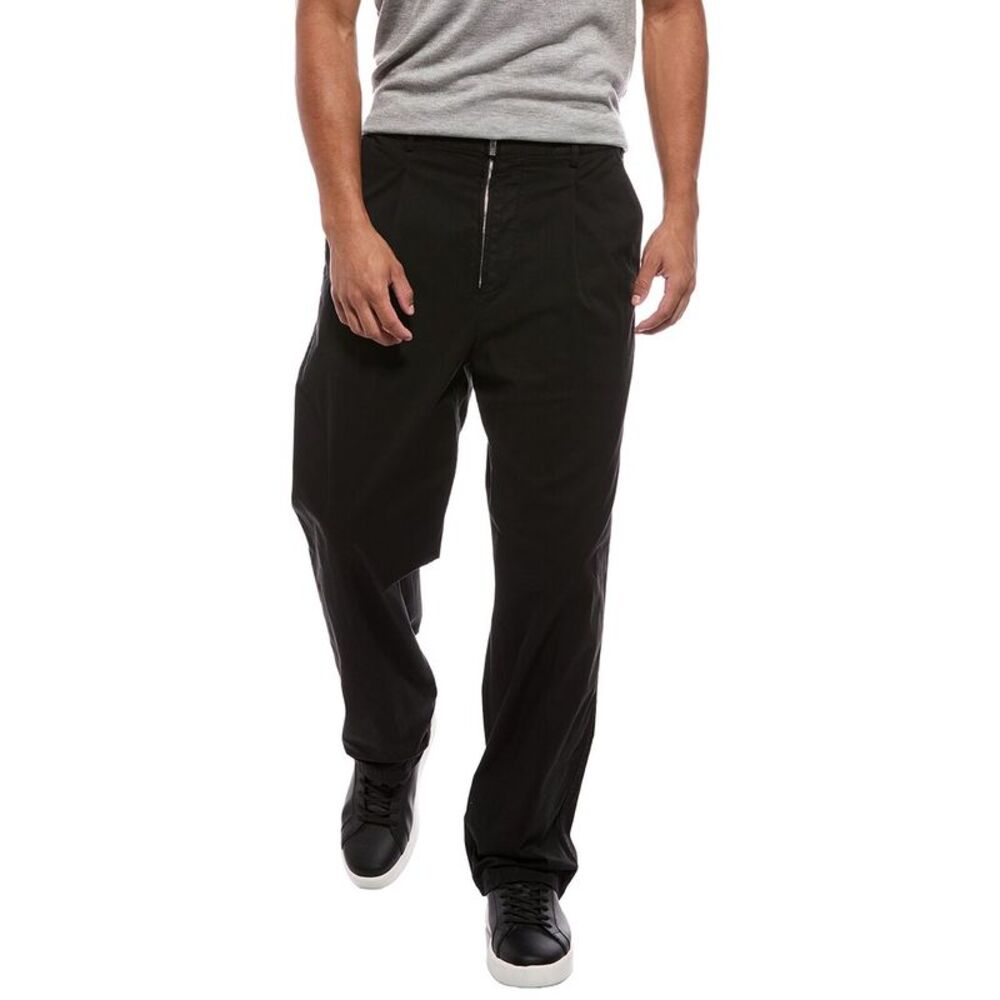 Helmut Lang Mens Cargo Zoot Pant, Black